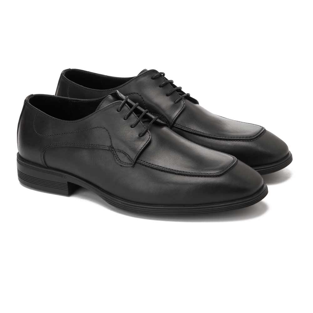 Men leather classic shoes - Black1