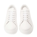 Men's lace-up basic sneakers - White2