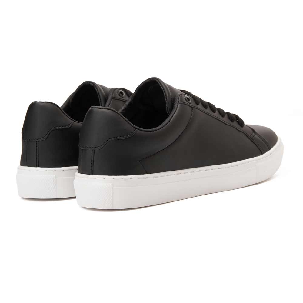 Men's simple leather sneakers - Black