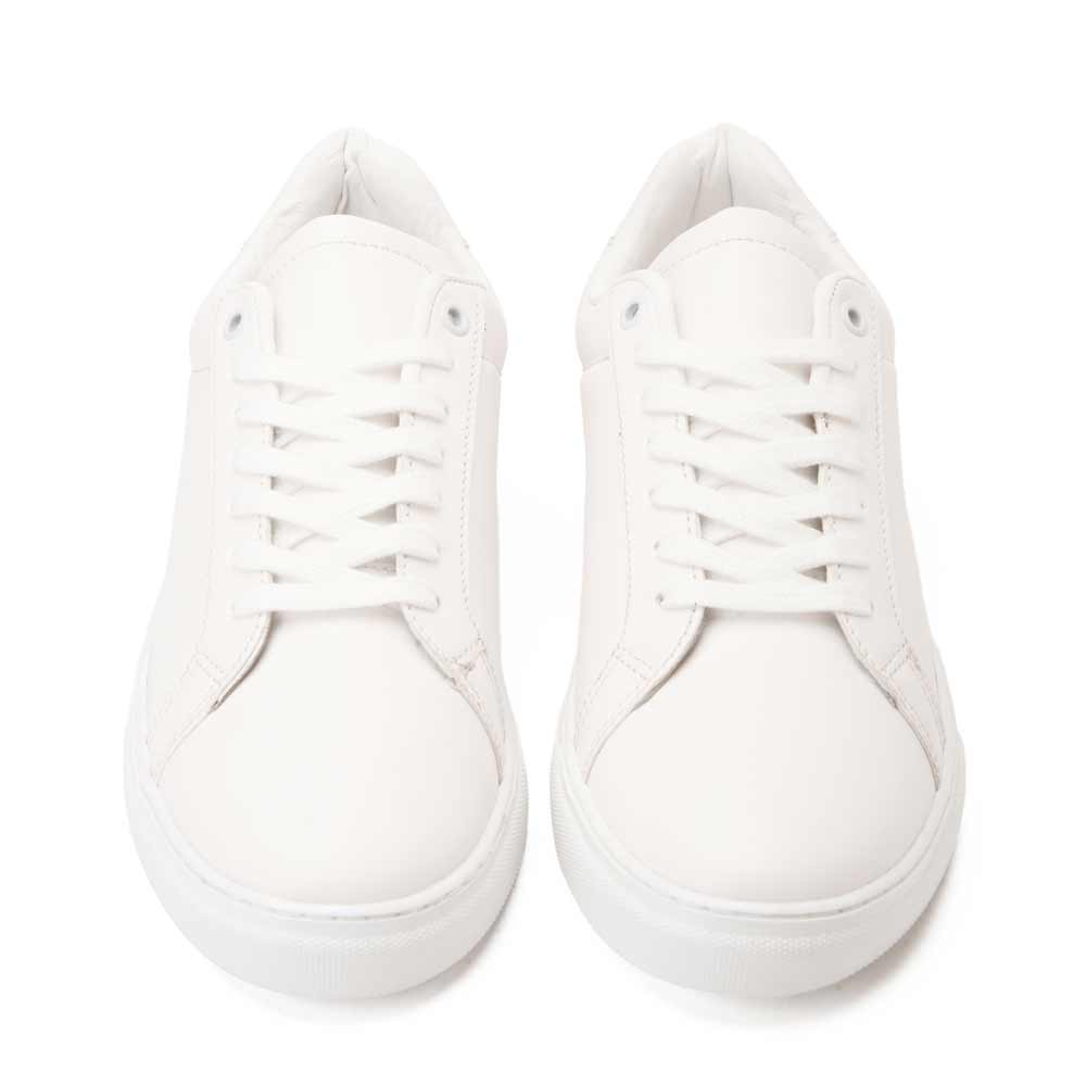 Men's simple leather sneakers - White2
