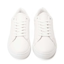 Men's simple leather sneakers - White2