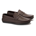 Men summer leather moccasin - Brown1