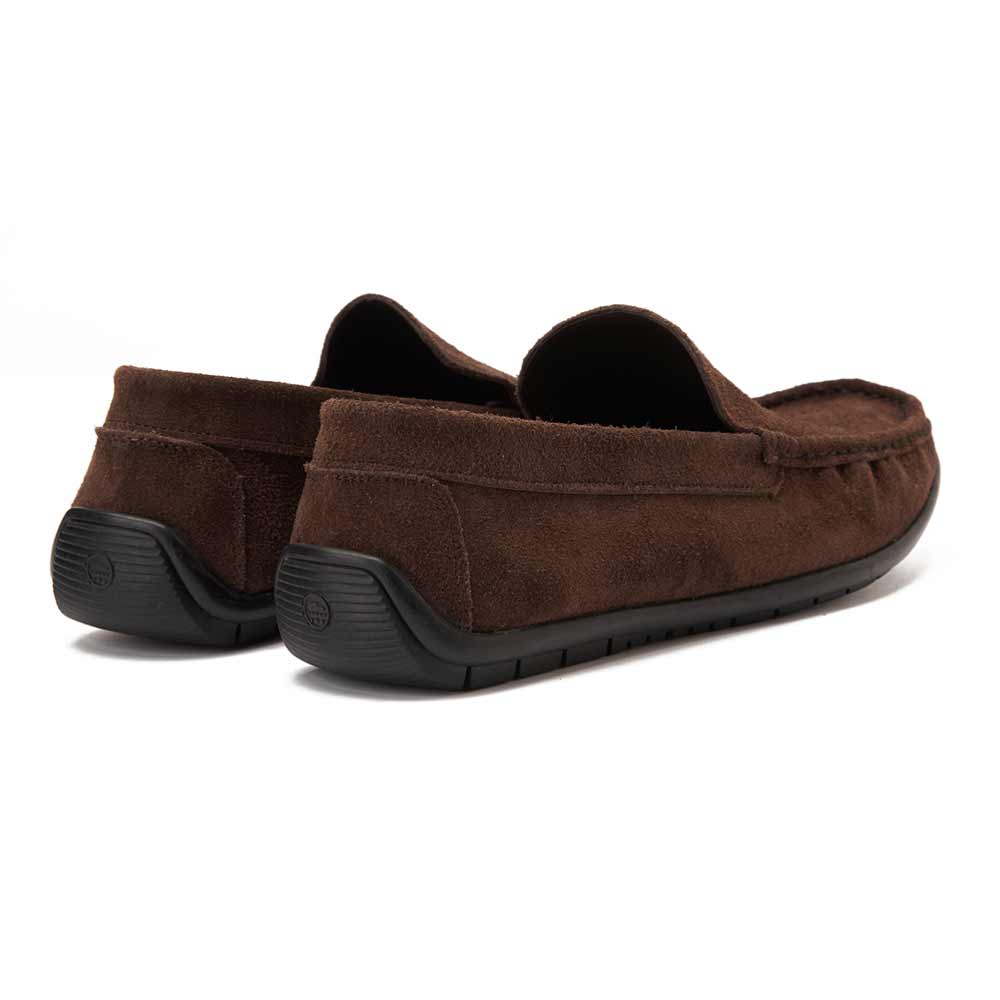 Men summer suede moccasin - Brown
