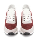 Women's stylish sneakers - Grey*Maroon2