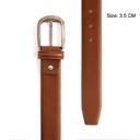 Men's classic leather belt - Havana3