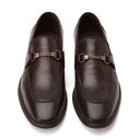 Men leather slip on loafer shoes - Brown2