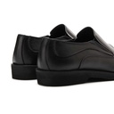 Leather slip on shoes with eva sole - Black1