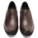 Leather slip on shoes with eva sole - Brown2