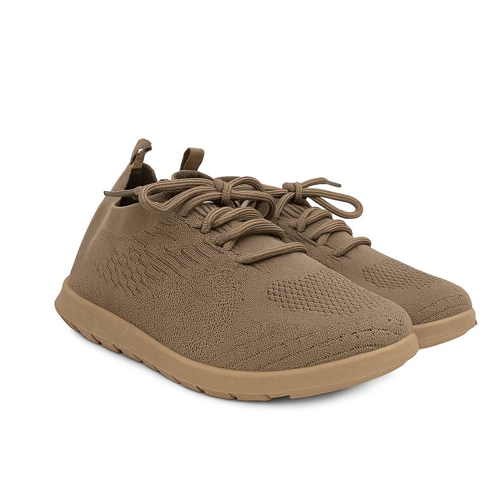 Women's fabric sneakers - Cafe