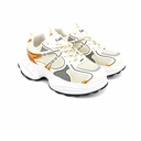 Trendy women trainers - White*Orange