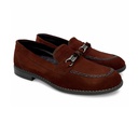 Chamois stylish loafers for men - Maroon