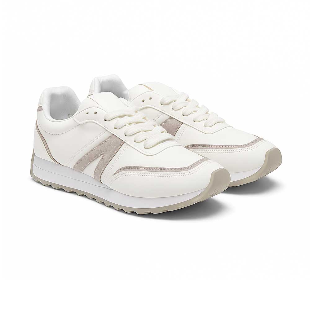 Women's Retro Sneakers - White*Silver