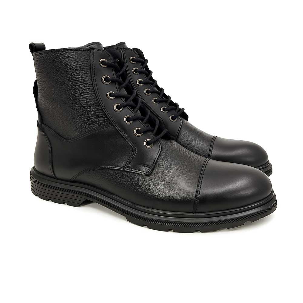 Men's leather half boot - Black