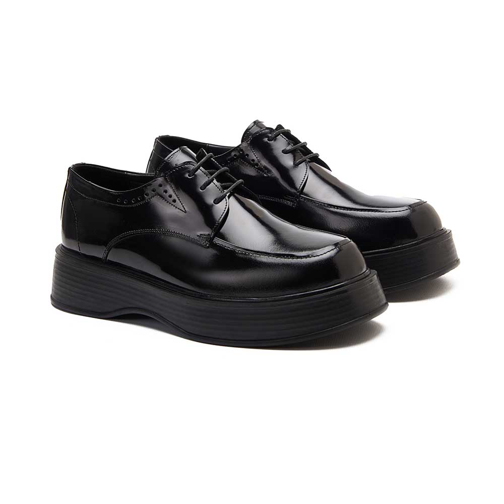 Men's Stylish leather shoes - Black