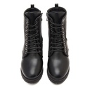 Women printed leather boot - Black2
