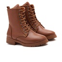 Women printed leather boot - Havana