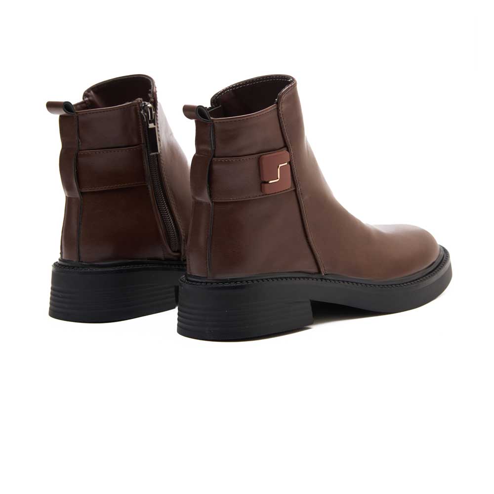Women leather boot - Brown1