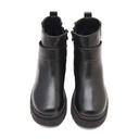 women zipper fashion boots - Black2
