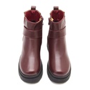 women zipper fashion boots - Maroon2