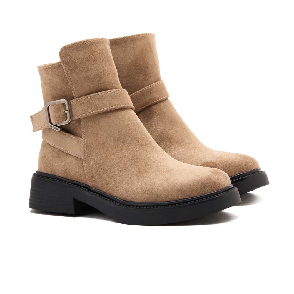 Women chamois boot - Beige