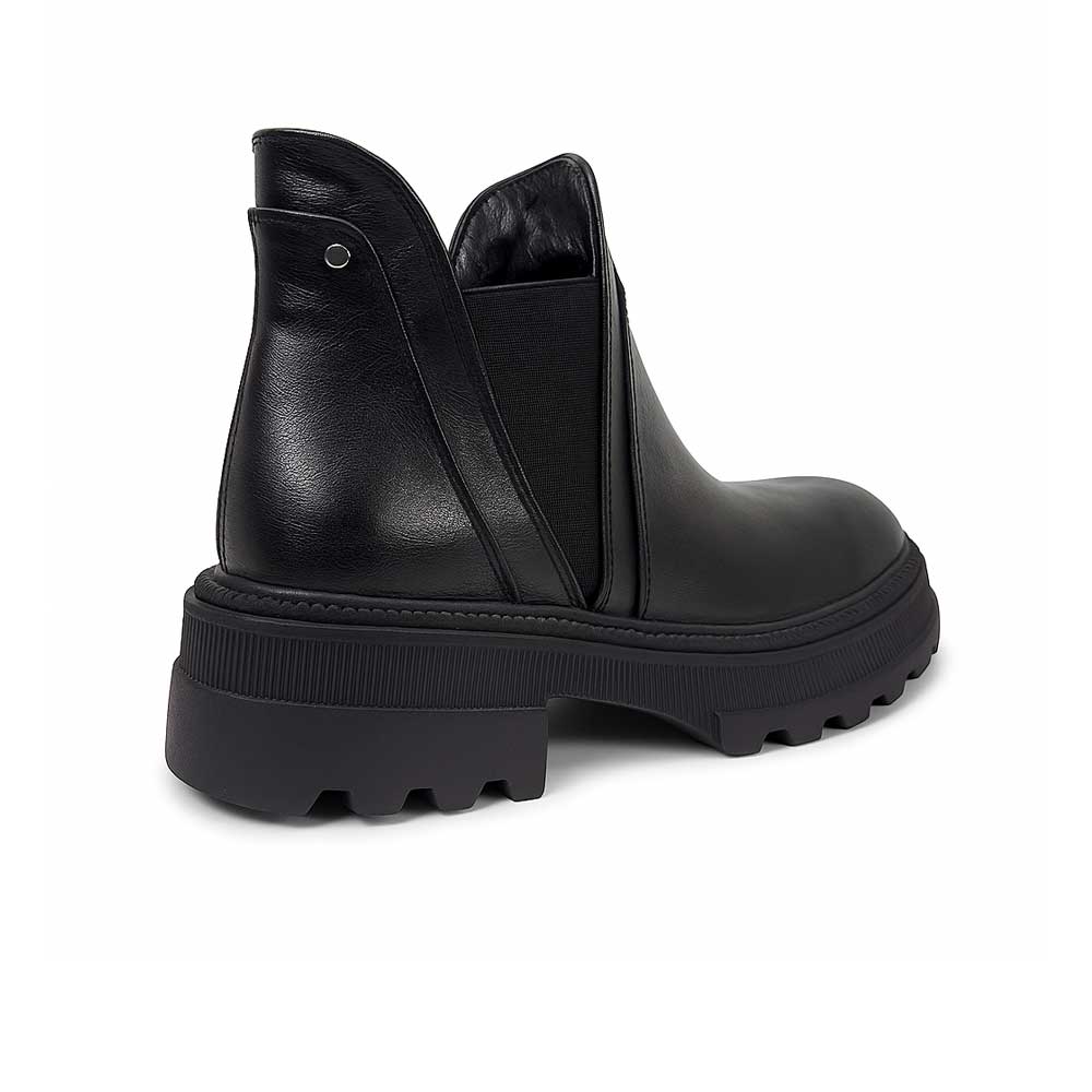 Women's leather chelsea boot - Black1