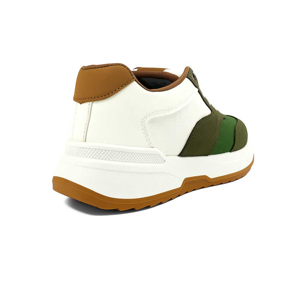 Men's Multi-Color Sport Sneakers - Green1