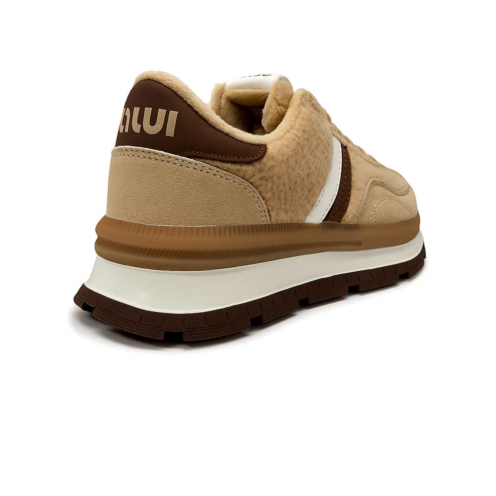 Women's Fashionable Sneakers - Khaki1