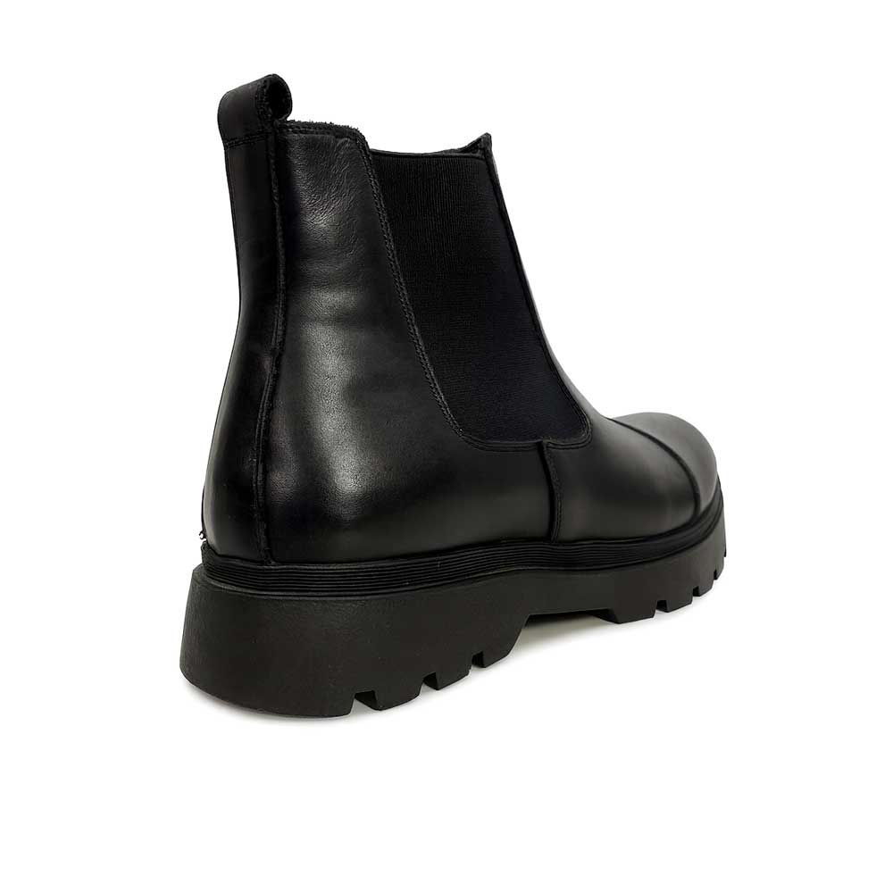 Men's Platform Leather Boot - Black1