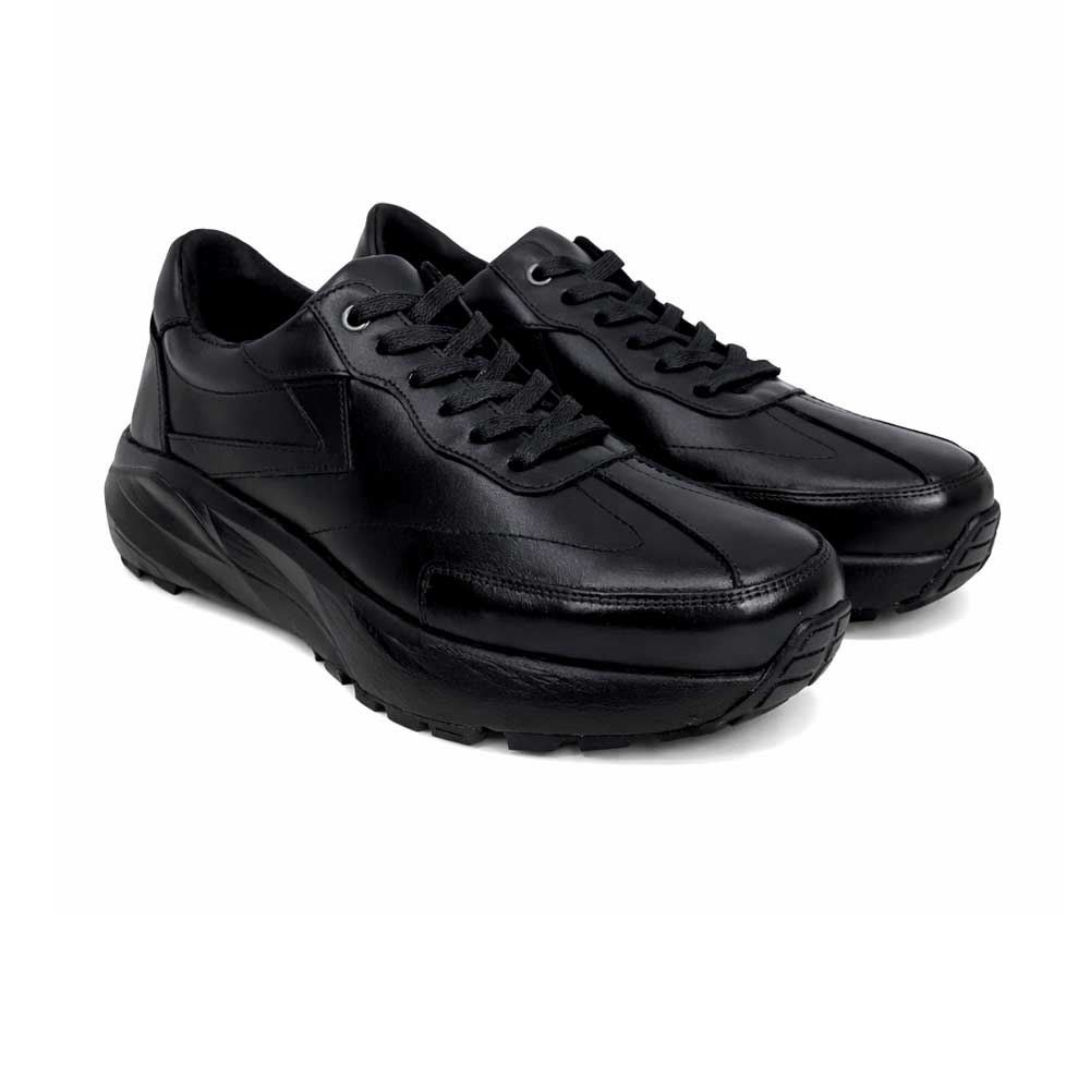 Men's Genuine Leather Shoes - Black
