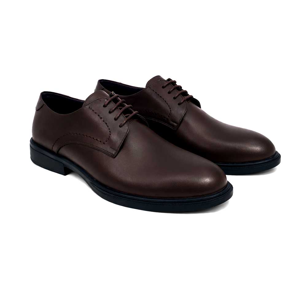Men's Leather Casual Shoes - Brown