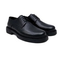 Men's leather platform shoes - Black