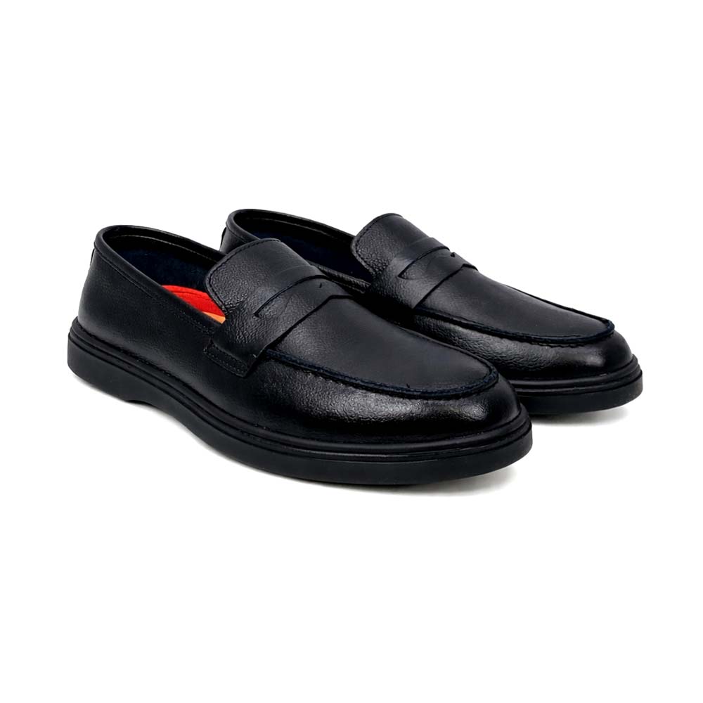 Men's Penny Leather Loafer - Black