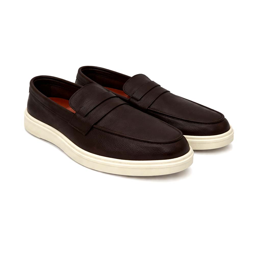 Men's Penny Leather Loafer - Brown