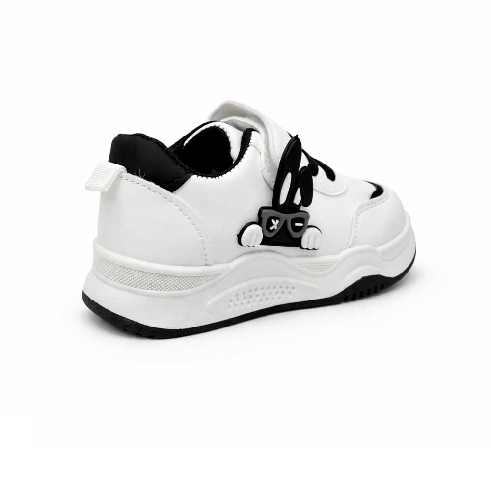 Unisex Kid's Rabbit Sneakers - White*Black1