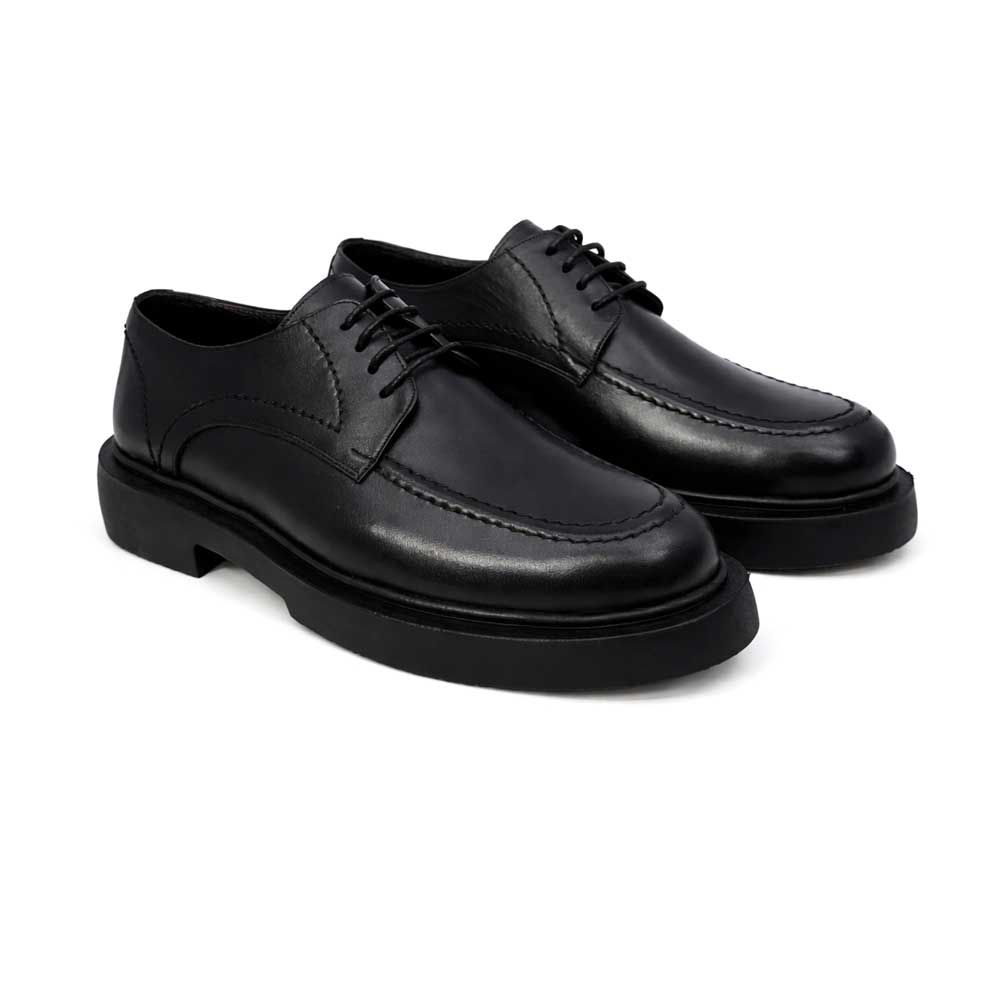Men's Casual Platform Shoes - Black