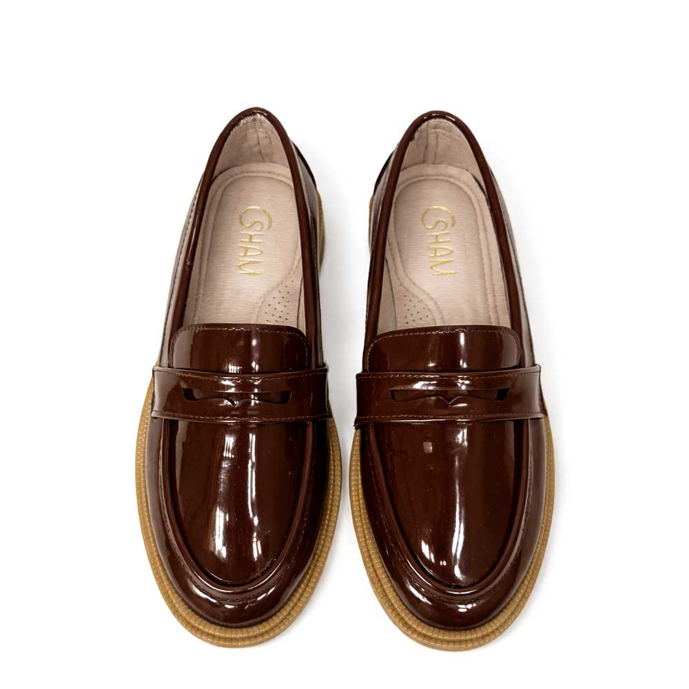 Women's Gloosy Moccasin - Brown2