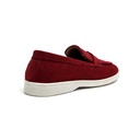 Women's Suede Loafer - Maroon1