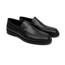 Men's Plain Leather Moccasin - Black