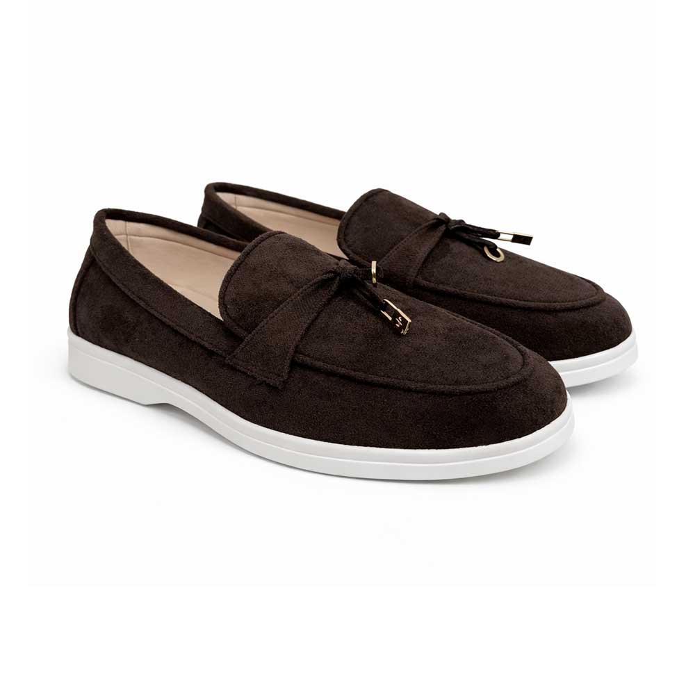 Women's Suede Loafer - Brown