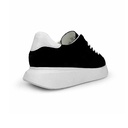 Men's Genuine Chamois Leather Sneakers - Black1