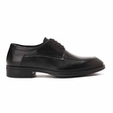 Genuine leather men casual shoe - Black