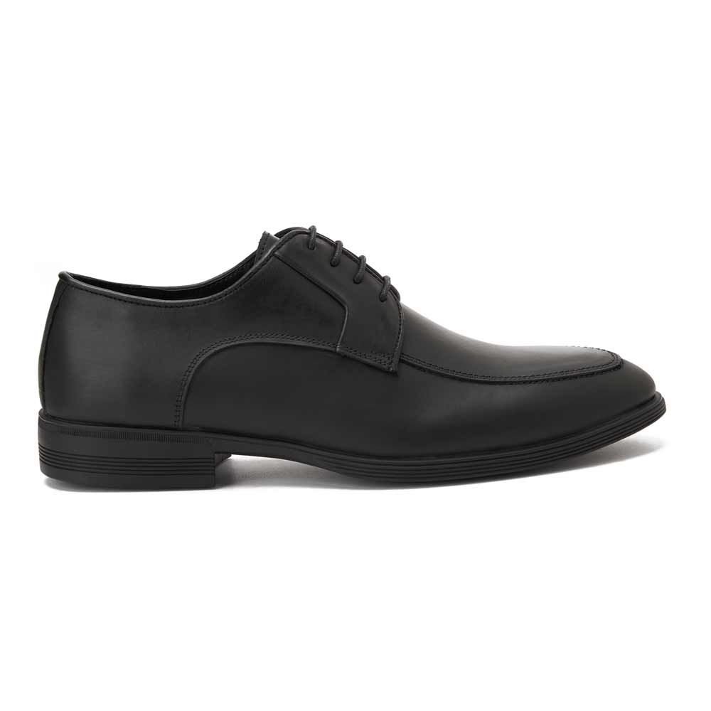Men leather dress shoes - Black