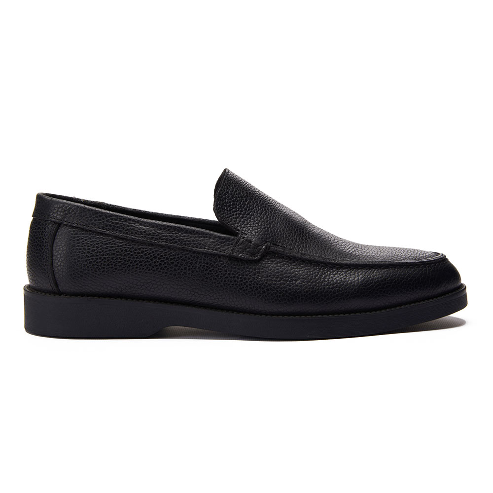 Men's leather moccasins - Black