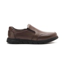 Men's leather casual shoes - Brown