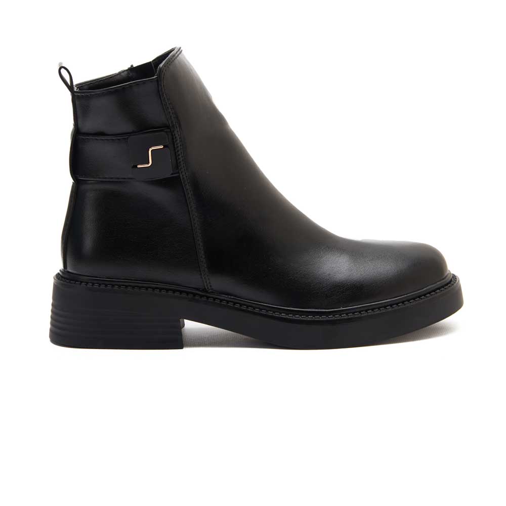 Women leather boots - Black