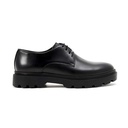 Men leather trendy shoes - Black