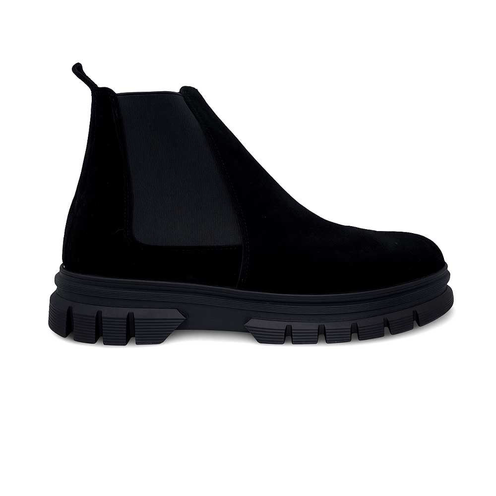 Men's Suede Chelsea Boot - Black