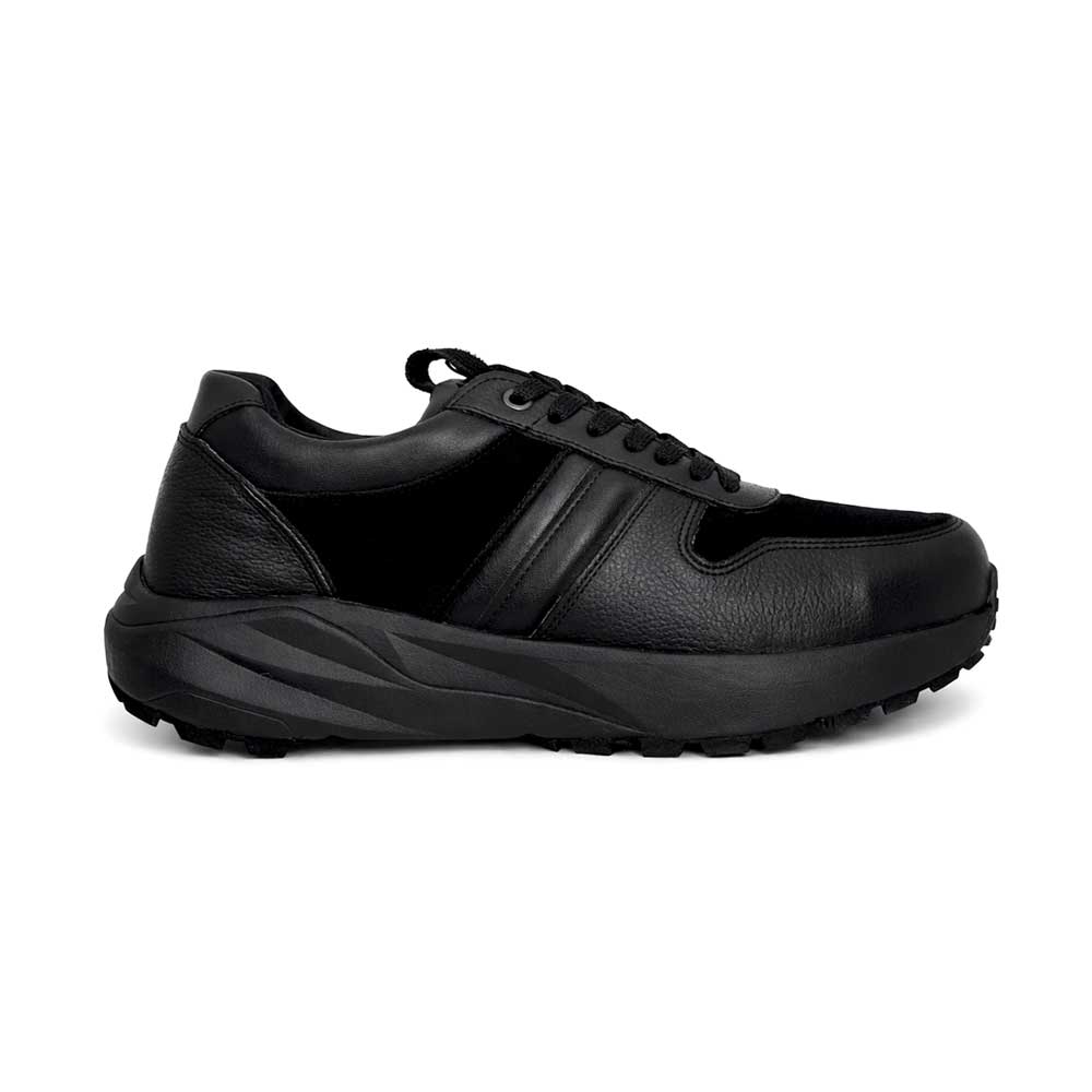 Men's Genuine Leather Casual Shoes - Black
