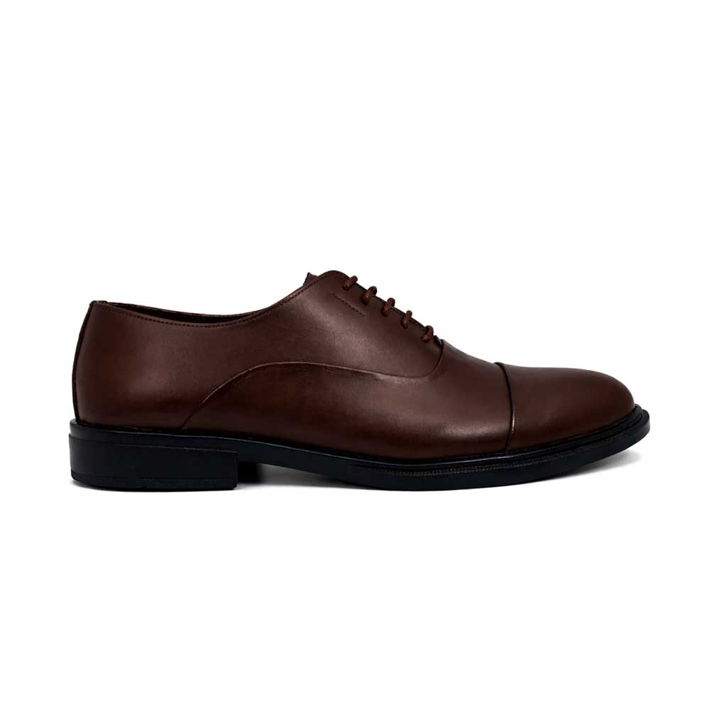 Men's Genuine Leather Shoes - Brown