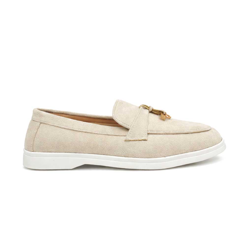 Women's Suede Loafer - Beige